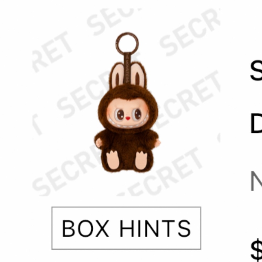BNIB Labubu have a seat SECRET (Duo Duo)